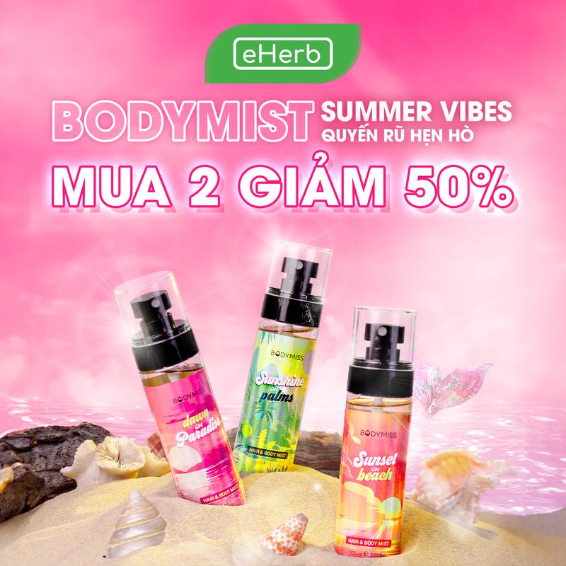 MUA 2 GIẢM 50% Body Mist Xịt Thơm Quốc Dân EHERB - Nước Hoa Cho Nam Quyến Rũ Mùa Đông Hẹn Hò - Xịt Thơm Tóc Cho Nữ Xịt Thơm Quần Áo Body Cho Nam Tập Thể Thao - Nước Hoa Cho Nữ Nhẹ Nhàng Hair BODYMISS Perfume Cosmetic Women Mỹ Phẩm