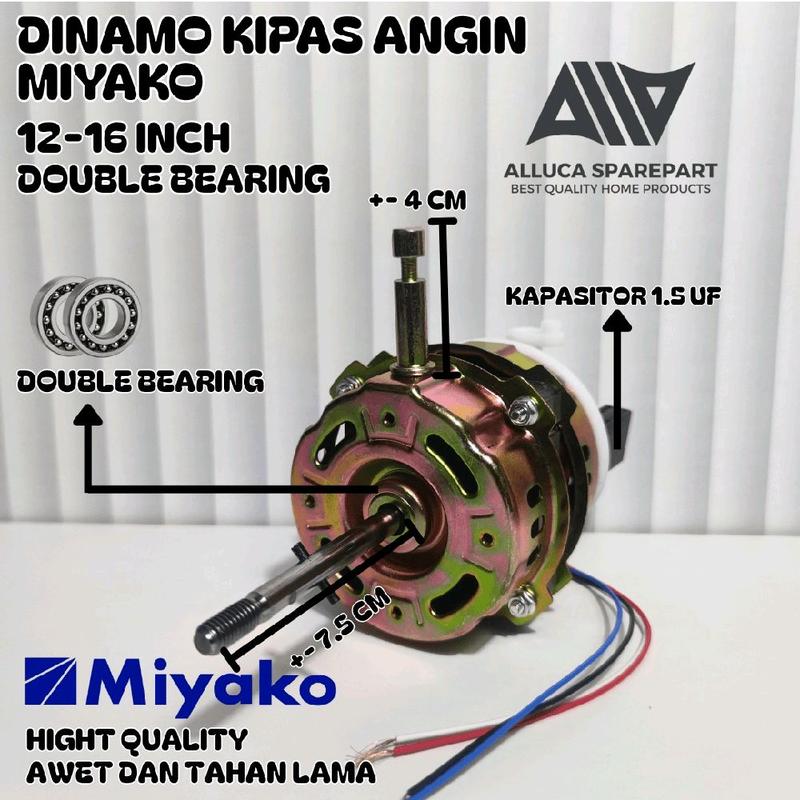  Foto zu DINAMO KIPAS ANGIN MIYAKO DOUBLE BEARING 12-16 INCH KAPASITO - Shop 