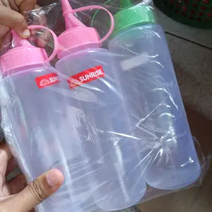 Sunrise Botol Mayonnaise Saus Plastik Food Grade 300ml & 600ml Transparan Aman untuk Makanan dan Kebutuhan Rumah Tangga