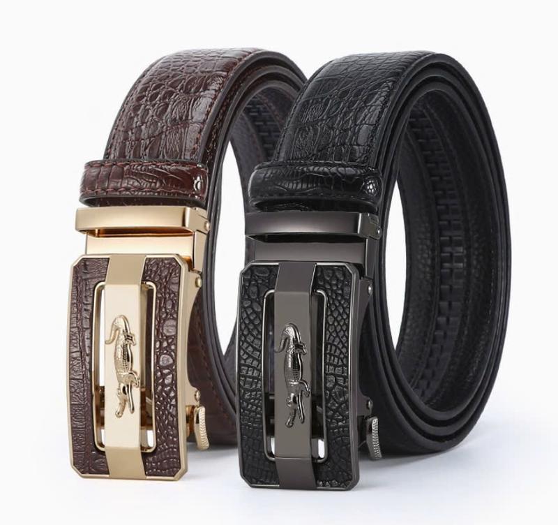 Thắt lưng nam da cao cấp bản to 3.5cm khóa tự động full hợp kim sang trọng lịch sự