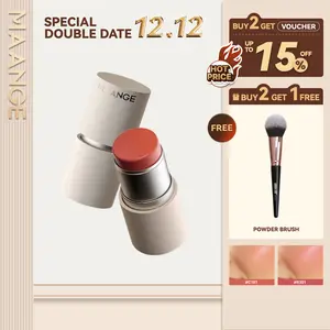 [Multi] MAANGE Blush Stick 3-in-1 – Blush Multifungsi untuk Pipi, Bibir & Mata, Tekstur Lembut & Tahan Lama, Hasil Natural | Tersedia Bundling Hemat 3 Warna Favorit Wajah