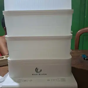 HAN RIVER Panci Listrik 3 Tingkat Kukusan Listrik 24L Kukus Dan Masak Seafood/Siomay/Mie/Sayur