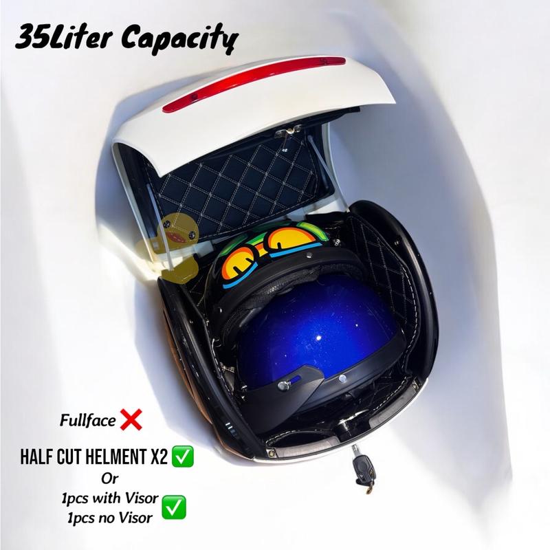 Product Introduction of Siput Topbox 35Liter Waterproof Alien Tail Top Box with Leather Inner 5