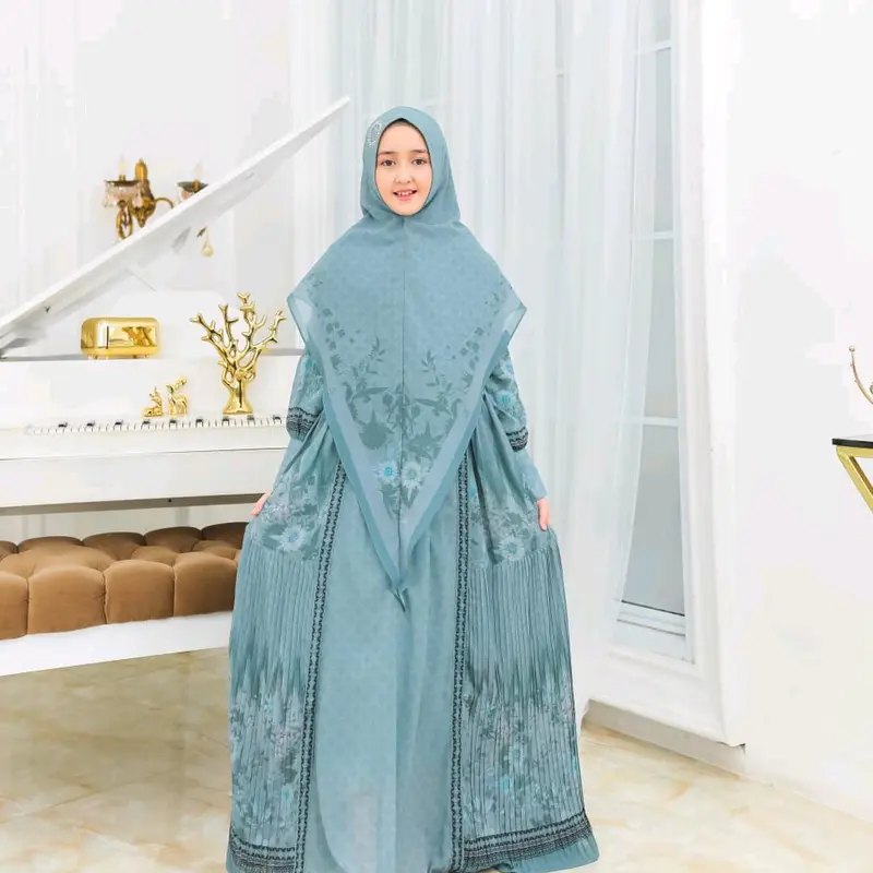 (khusus gamis anak) Gamis couple ibu anak 2025 khalisa syari by AC original 1