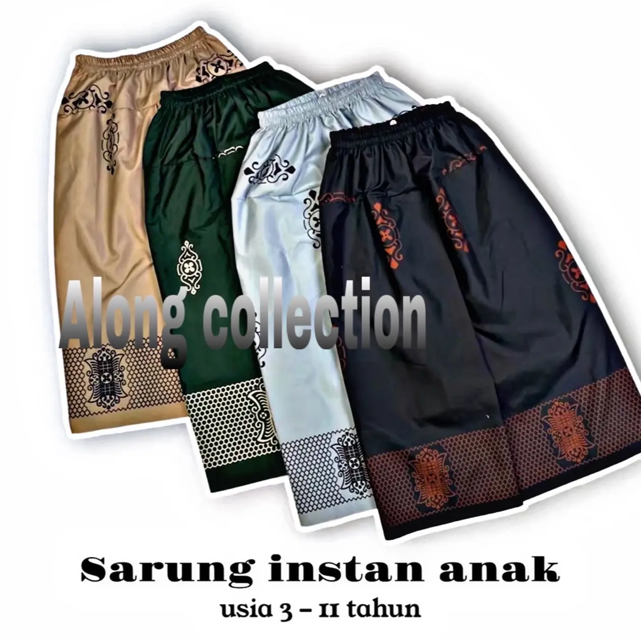 Sarung Instan Anak Motif Sarwon 3-12Tahun Promo Termurah Lembut Muslim
