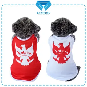 BAJU KUCING LUCU AGUSTUSAN GARUDA INDONESIA MERAH PUTIH
