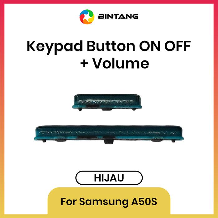 Gambar BINTANG KEYPAD BUTTON / TOMBOL ON OFF + VOLUME HIJAU For SAMSUNG A50S dari Bintang Official Store Kota Tangerang Tokopedia