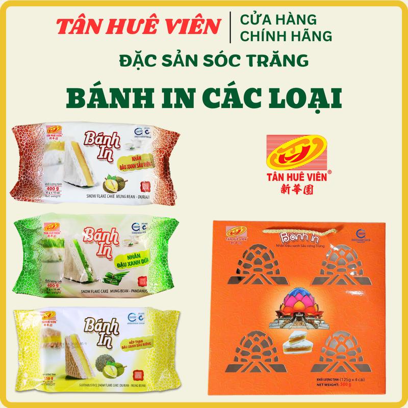   TÂN HUÊ VIÊN  Bánh In Các Loại  Hộp Túi 400g - Ăn Vặt  Đặc sản Sóc Trăng Việt Nam  Food Cake  Bánh Kẹo Tết 2026. 