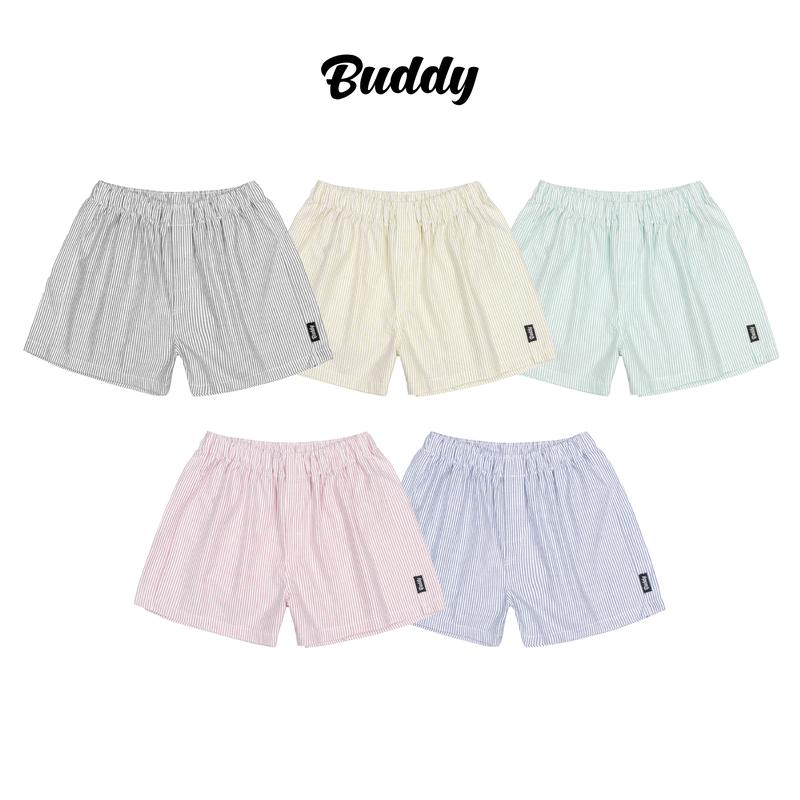BUDDY BOXER - Quần đùi ngủ kate nam nữ form ngắn thoải mái mặc nhà