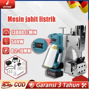 【COD】victool 500w Mesin pengemas tas anyaman berkecepatan tinggi, mesin jahit lengkap, mesin jahit mini portabel, mesin penyegel tas power  tools