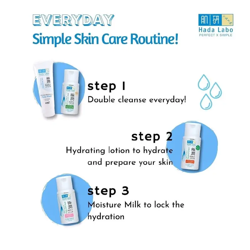 HADA LABO Gokujyun Ultimate Moisturizing Milk 100ml -Melembabkan Kulit Original BPOM 2