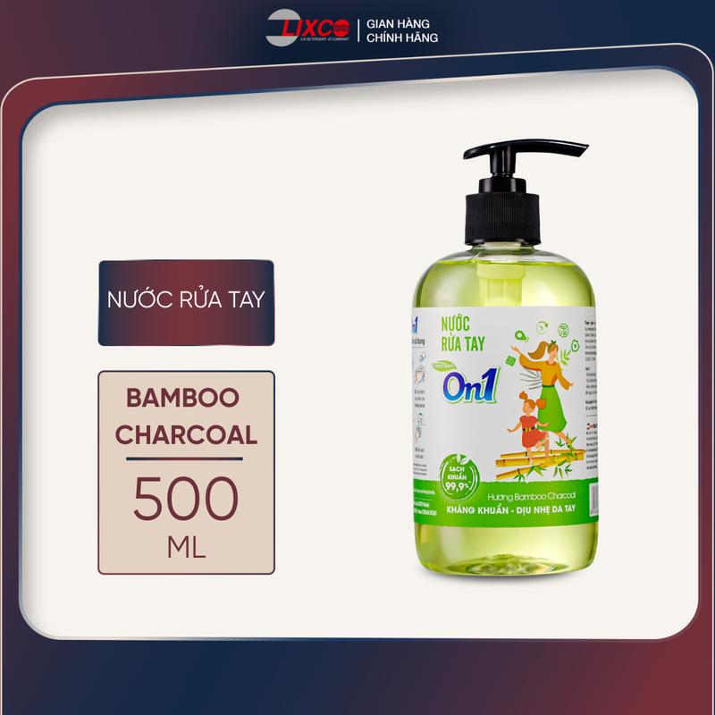 Nước rửa tay sạch khuẩn On1 500ml 00326 hương BamBoo Charcoal
