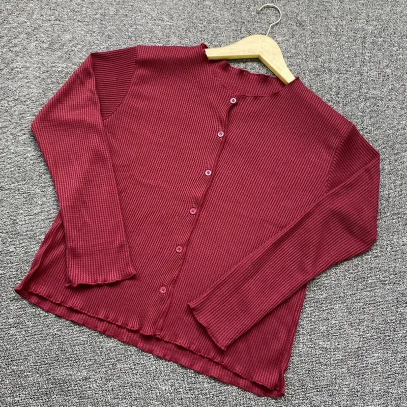 cardigan anak perempuan 9–12 style korea bahan wafer Fashion outer untuk sekolah 6