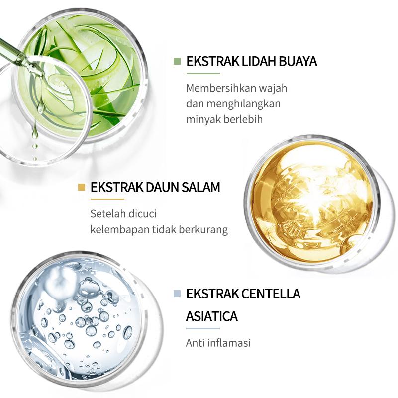 【BPOM Certification】ONLYOU PAKET Facial cleanser is suitable for any skin type Gentle cleansing +onlyou concealer pelembab foundation cair cerah 【COD】 6