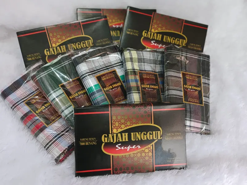 grosir 10 pcs sarung gajah unggul  sarung tenun dobby murah 2