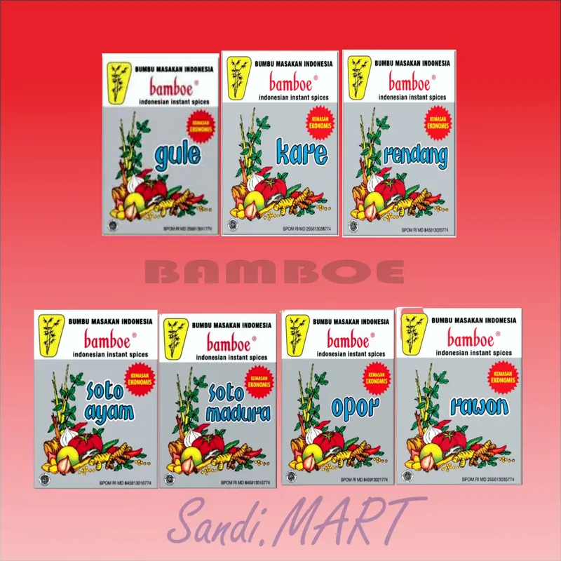 Bumbu Bamboe Mini / Ekonomis 7 Varian Rasa | Bumbu Dapur | Bumbu Instan | Bumbu Masak 0