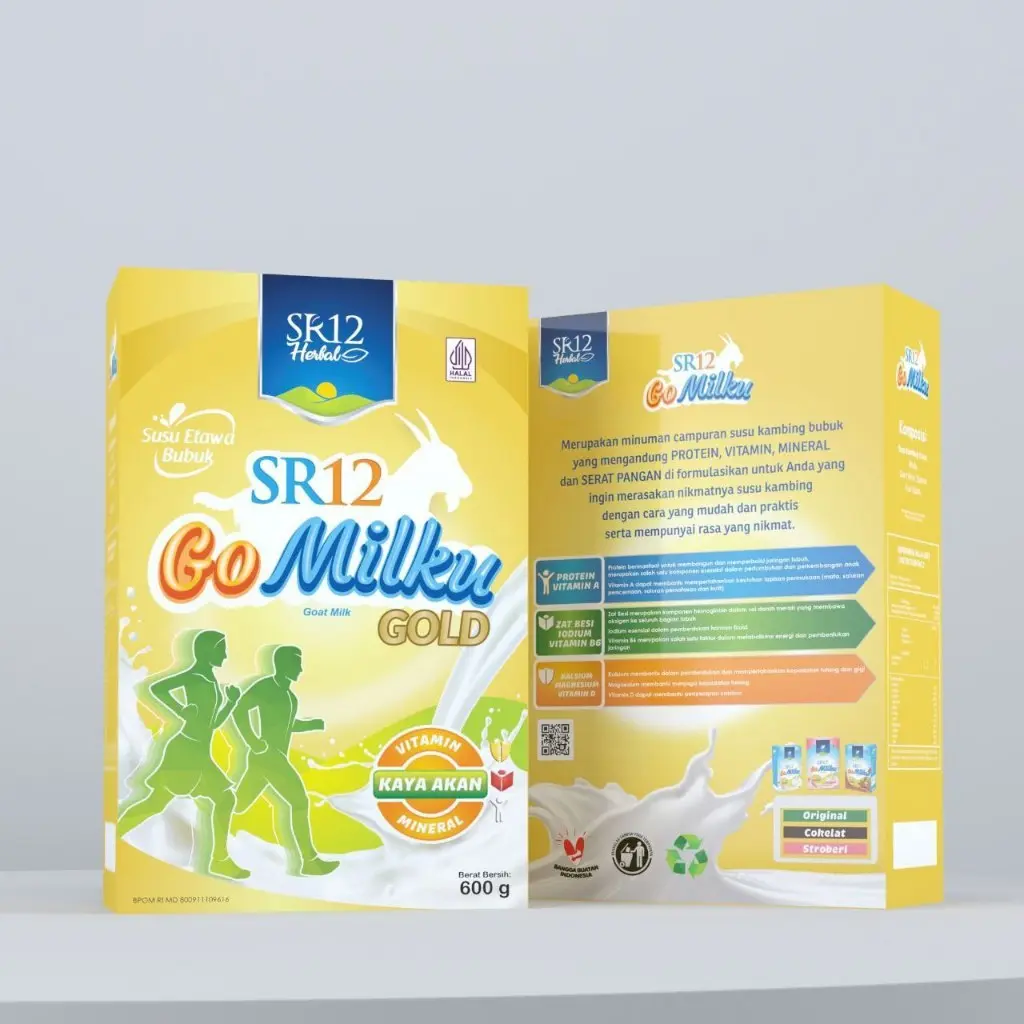 GOMILKU SR12 GOLD 600 GRAM | Susu Kambing untuk Lansia | Susu Kesehatan