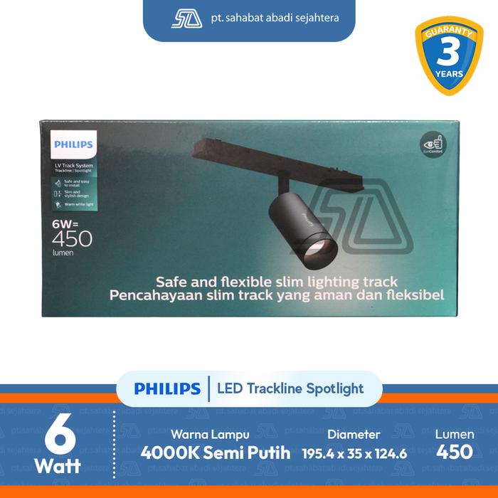 Promo Philips Lampu Sorot LED Trackline Spotlight 6W 36D 48V Semi Putih ...