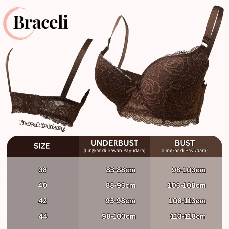 Dapat 3! Bra Kawat Jumbo Kait 3 Braceli Art 3212 | Cup C 3
