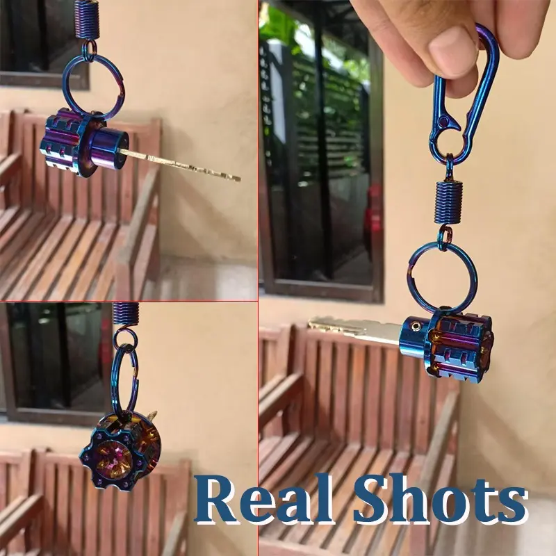 Đầu Chìa Khóa Hợp Kim Titan Cho Xe Máy, Giá Đỡ Chìa Khóa Sửa Đổi Sang Trọng Thông Dụng Với Móc Chìa Khóa, Phù Hợp Với Xe Máy, Xe Tay Ga, Phụ Kiện Khóa Sửa Đổi 8