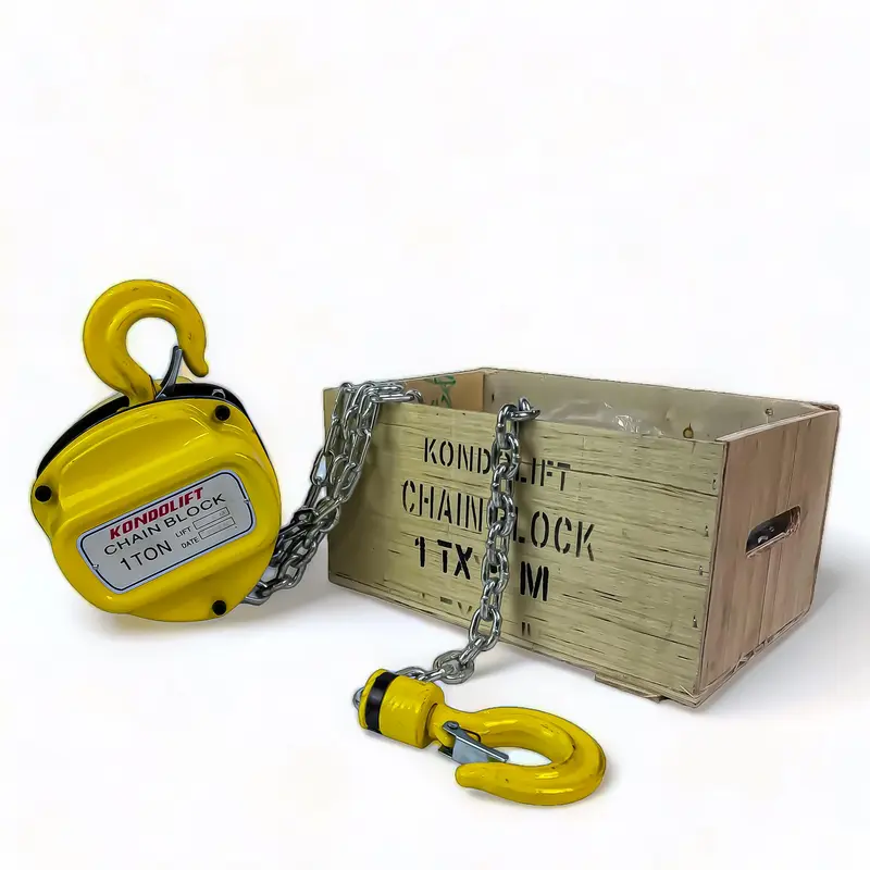 KONDO LIFT SKU K1T5M CHAIN BLOCK 1 TON 5 METER KATROL KEREKAN DEREK TAKEL GARANSI RESMI 1