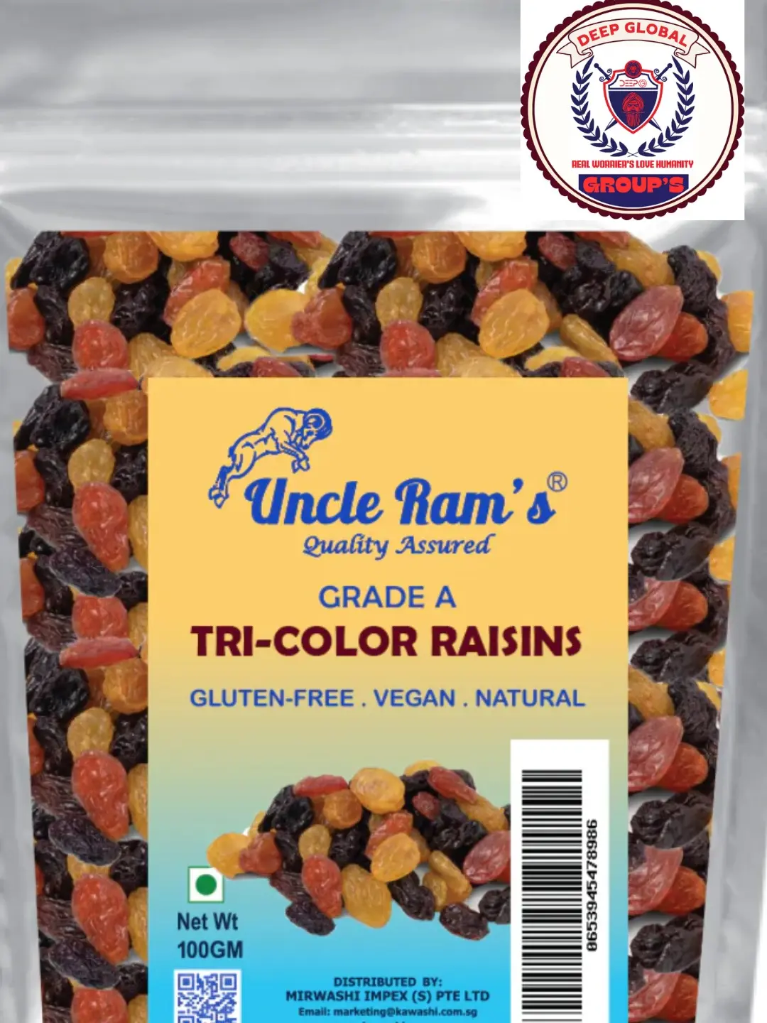Healthy Tri-Color Raisins -100g/200g/400g