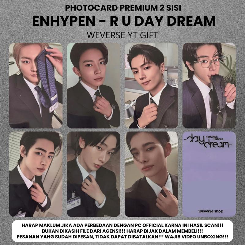 (ISI 7 PCS) Photocard ENHYPEN ROMANCE UNTOLD DAYDREAM [2] - PC 2 SISI KPOP Premium fotocard Merch Unofficial Enha Engene Romance Untold 8