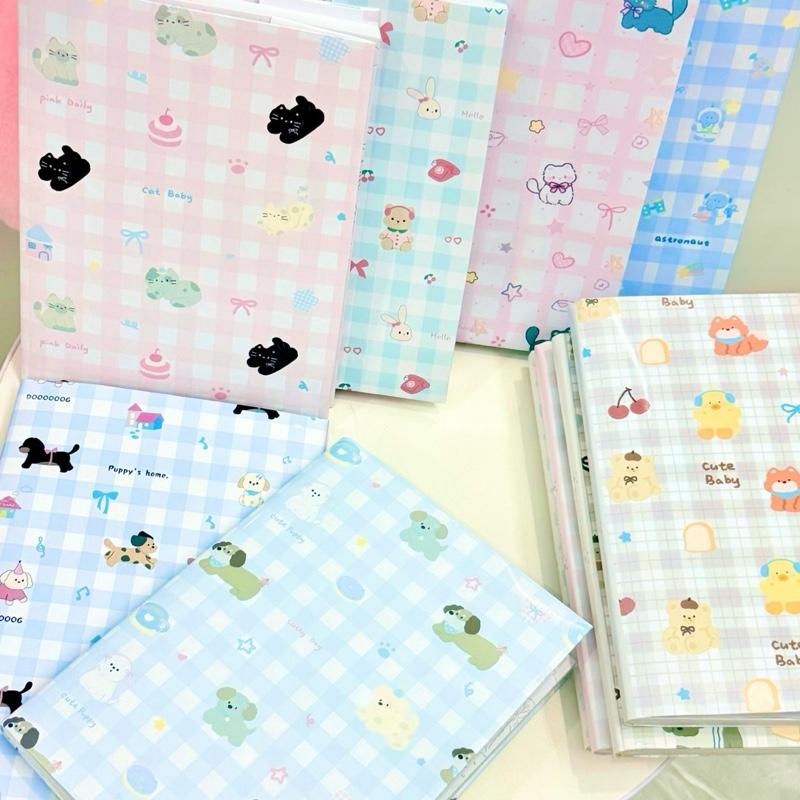 ￼[NEW 2025] Giấy bao tập hoạ tiết Mini Bear&Caro | Giấy bao tập, sách giáo khoa Guinnschooling | By Guinnschoolin