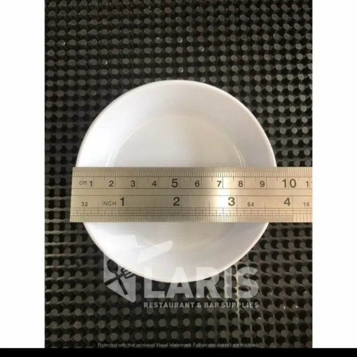 Piring Sambal Hitam Putih Bulat Melamin Premium Onyx Diameter 9CM Sauce Dish Tempat Saos Saus Sambal Kecap Acar Kimchi Wasabi Bumbu Dapur Chili Oil Sauce Plate Cafe Restoran Oriental Jepang Rumah Makan Hotel 3