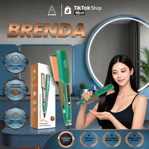 AIUEO.INDO AIUEO Brenda 740 - Catok Rambut 3in1 - Pelat Titanium Keramik - 6 Pilihan Suhu - Garansi 18 Bulan