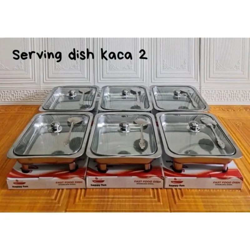 PRASMANAN FULL KACA 6 PCS BONUS 6 CENTONG KERANG
