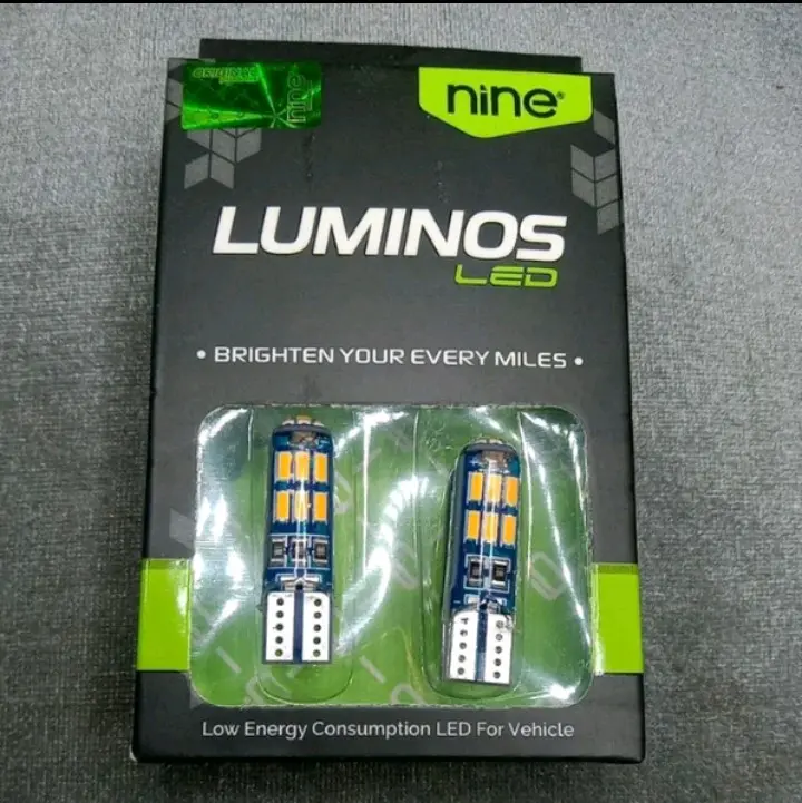 LAMPU KED T10 15 MATA SEIN DAN SENJA UNTUK MOTOR MOBIL ORIGINAL LUMINOSLED