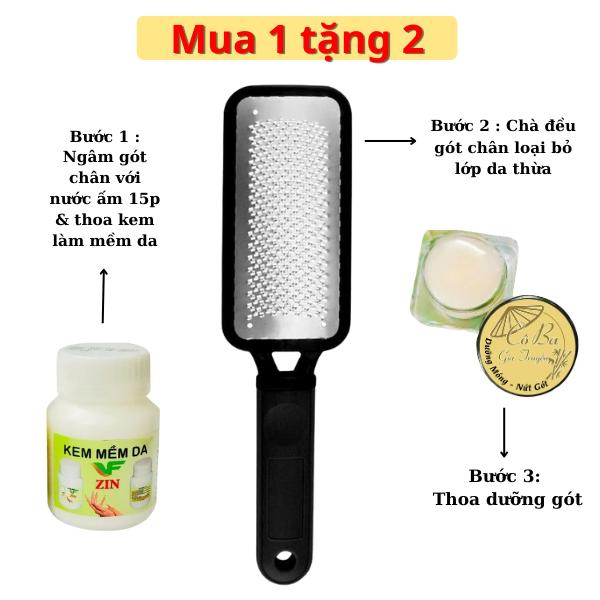    Hot Mua 1 Tặng 2   Mua Chà Gót Tặng Kem Mềm Da và Sáp Dưỡng Gót 