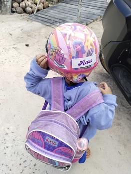 Product Review of HELM RETRO CHIPS ANAK CUSTOM NAMA KARAKTER LITTEL PONY UNTUK USIA 1 2 3 4 5 TAHUN LUCU from M**7 0