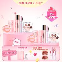 Gambar [Official][BPOM]PINKFLASH 7PCS Makeup Set Eyeshadow Palette Liquid Eyeliner Volume Mascara Loose Powder Bubble Glowy Tint Melting Glossy Balm Watery Blush Stick - Lip Tint & Eyeshadow#RD01 dari PINKFLASH STORE Kab. Tangerang 1 Tokopedia