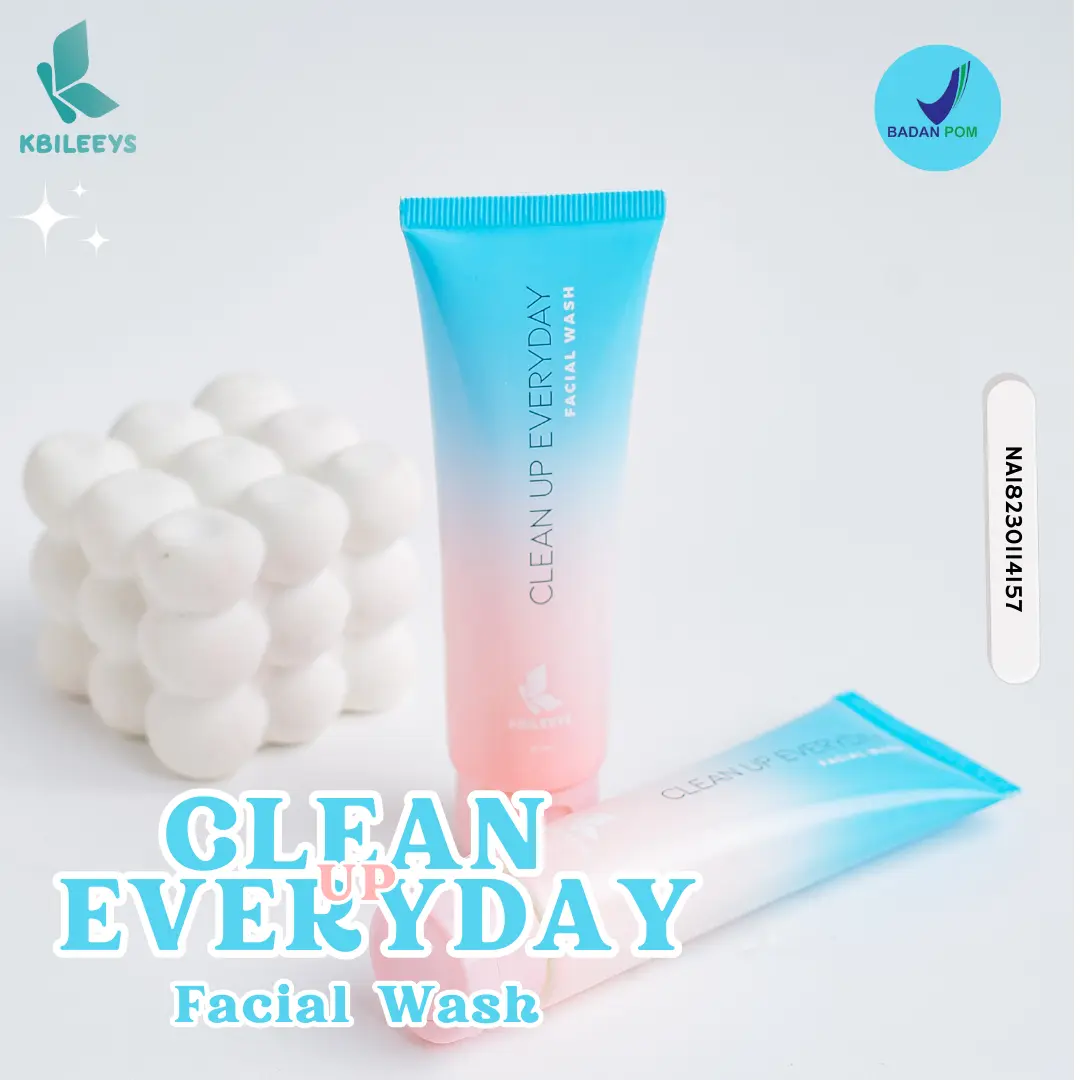 KBILEEYS CLEAN UP EVERYDAY FACIAL WASH ( BISA COD ) Hidrasi Wajah
