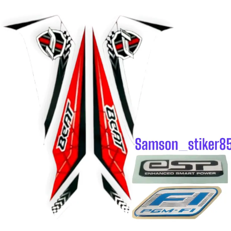 Stiker Striping Motor Honda Beat Fi eco esp cbs 2016 Full Body Lis Bodi Standar Berkualitas Termurah & Terlengkap Motorcycle 4