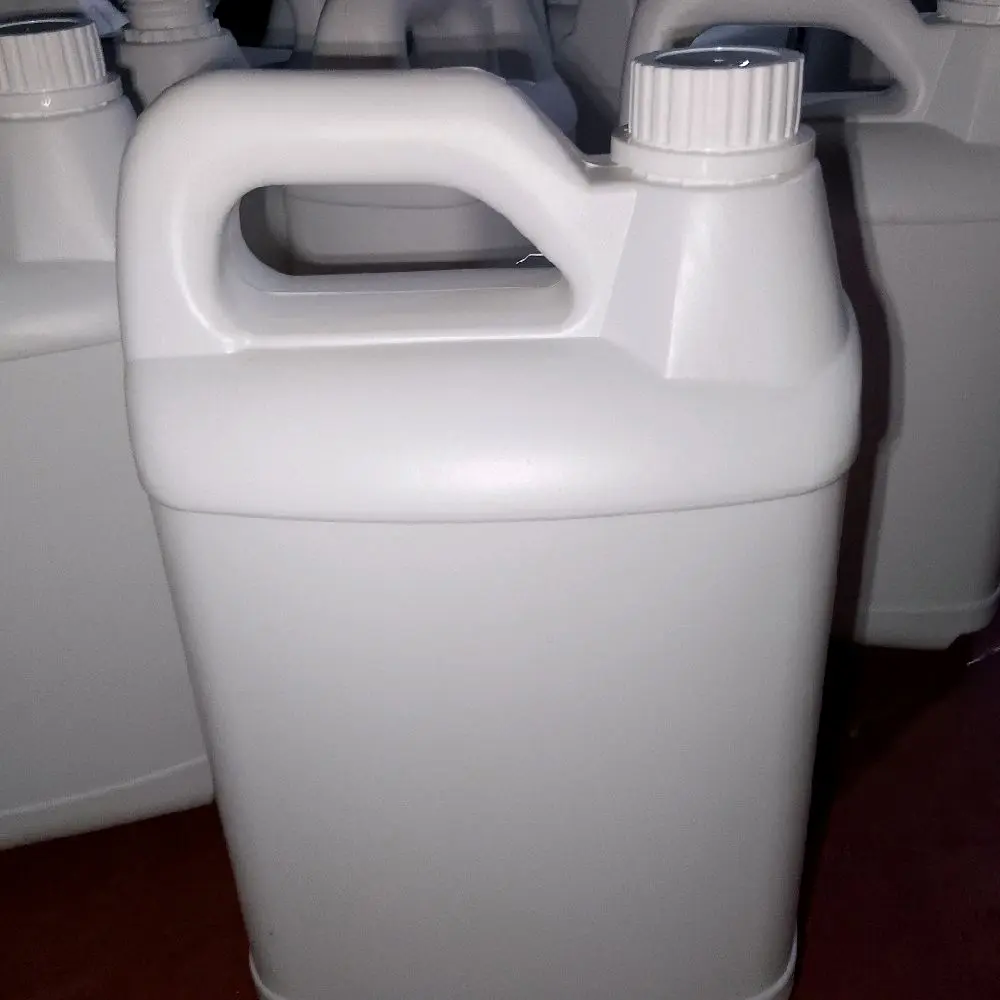 Jerigen 5 Liter Bersih Food Grade HDPE Putih Susu dengan Tutup Luar dan Pluk Dalam untuk Penyimpanan Efisien dan Praktis