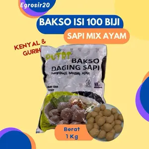 [100biji]Bakso Sapi Kombinasi Ayam 1kg Termurah