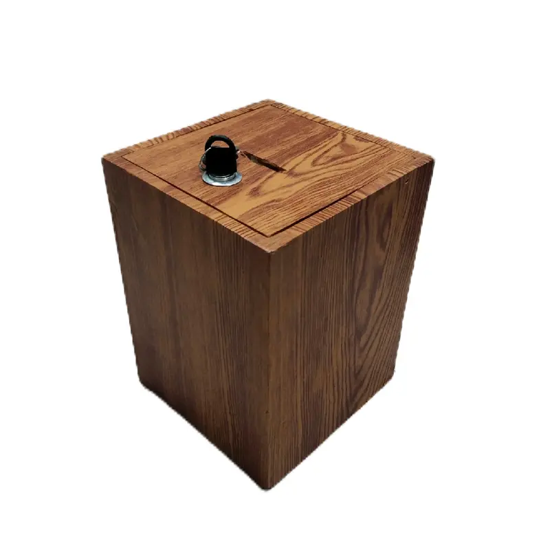 Celengan kayu (kunci), celengan ATM celengan minimalis elegan bahan multiplek anti rayap free dua kunci 4