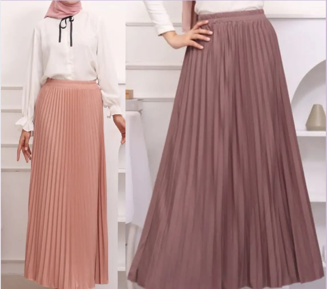 Darla - pleated skirt ironless comfy fits up to 4xl