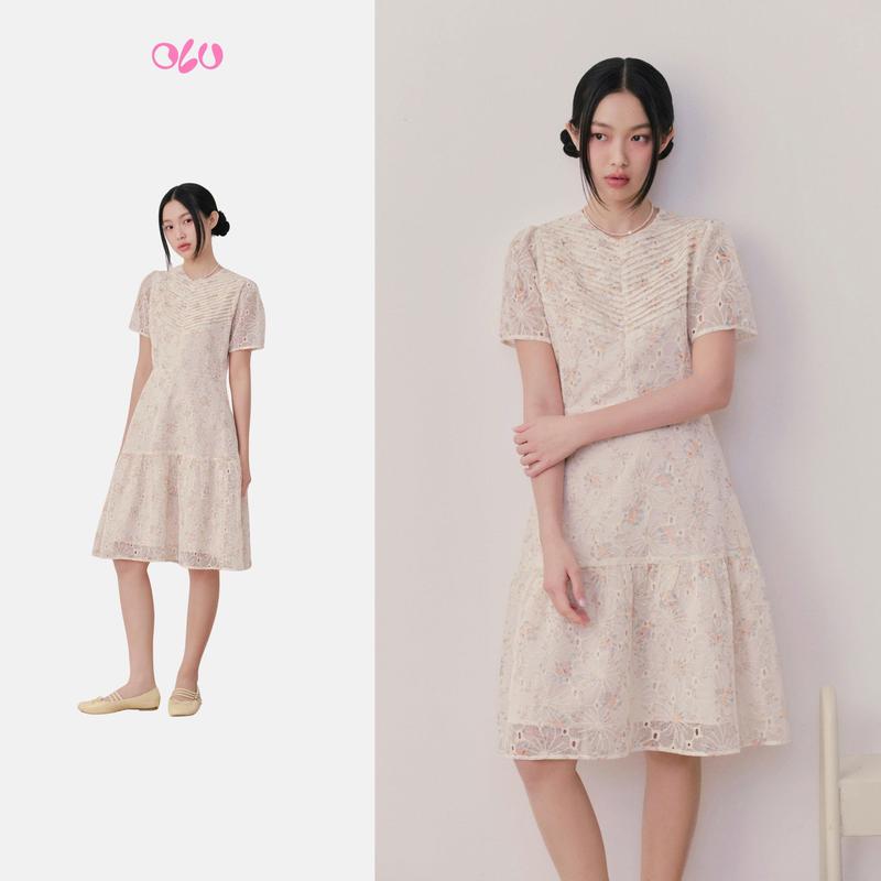 Đầm hoa nhí tay ngắn dáng xoè dễ thương Dayana phù hợp đi chơi đi làm OLV