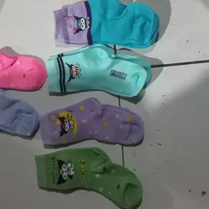 ( Paket 3 & 6 Pasang ) Kaos Kaus Kaki Viral Anak Perempuan Usia TK-Paud Motif Kuromi / Kaos Kaki Koromi Anak