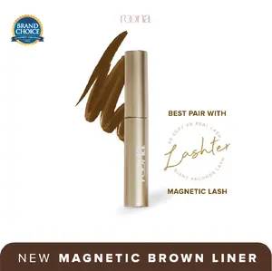 ROONA - Magnetic Eyeliner (Brown) for Lashter - Eyeliner Magnet Coklat Waterproof Liquid