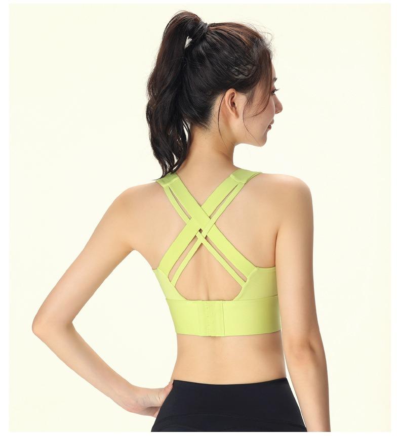 Product Introduction of High-Intensity Sports Bra for Women - Anti-Shock, Moisture-Wicking, Fixed Cups,Stylish Back Design Women's Sports Tank Top 26