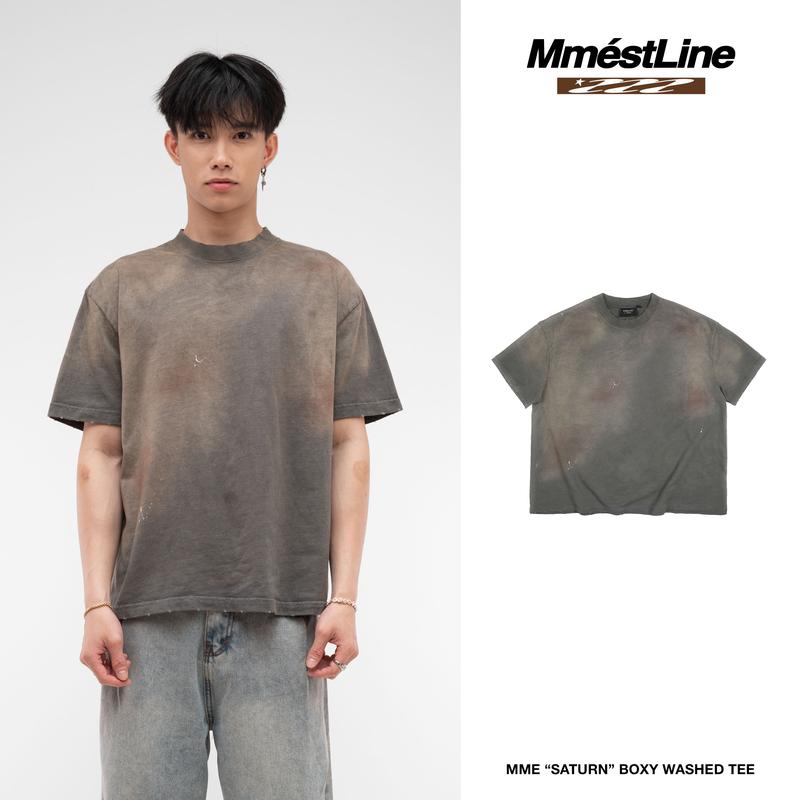 Áo thun MMESTLINE "SATURN" form Boxy Wash lụa vải Premium Cotton
