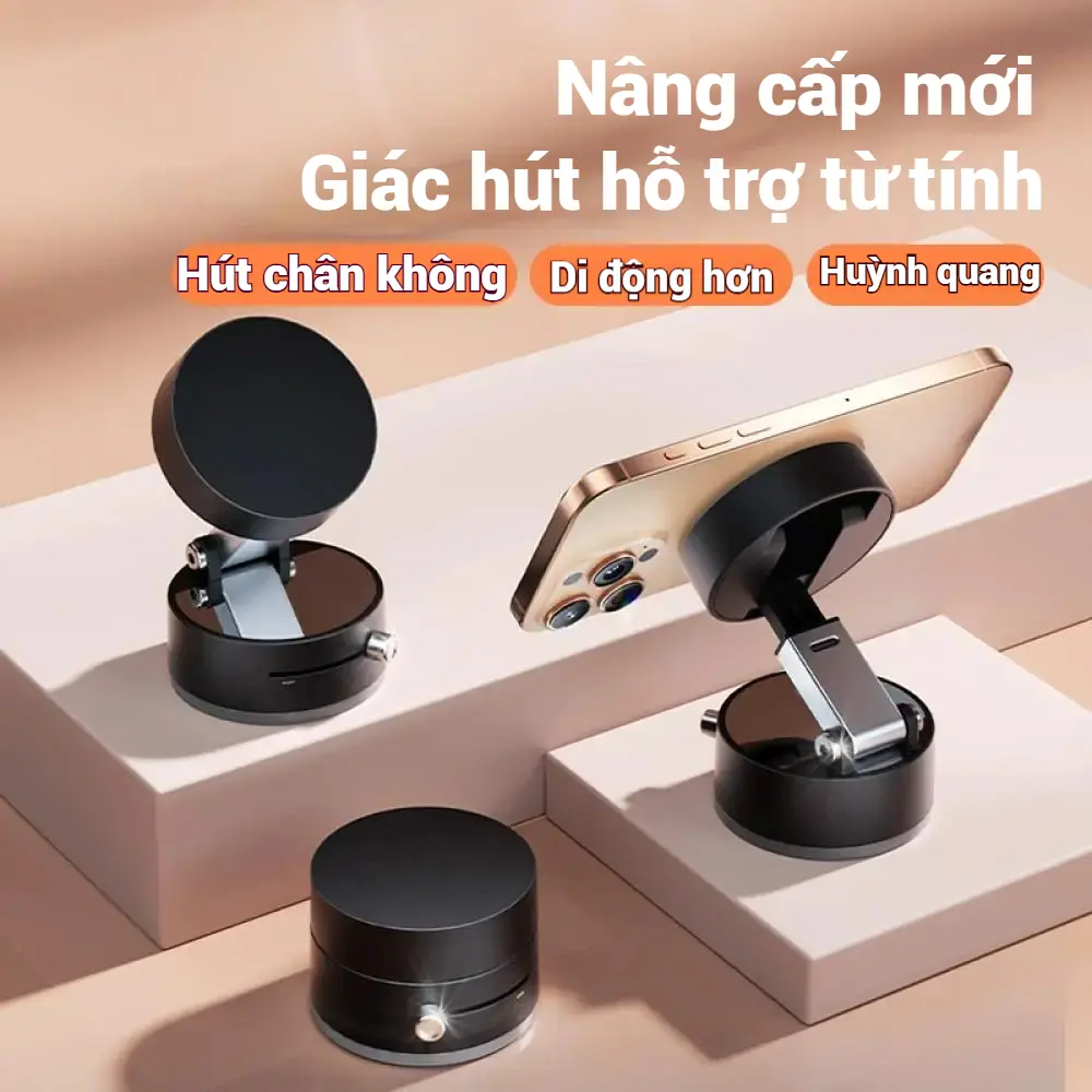Giá Đỡ Điện Thoại Di Động Gắn Trên Xe Hơi, Giá Đỡ Điện Thoại Thông Minh, Có Hút Chân Không, Có Thể Xoay 360 Độ, Thích Hợp Để Điều Hướng, 1 Chiếc