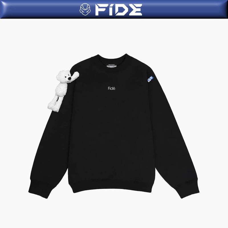Áo Sweater FIDE TEDDY unisex nam nữ Cotton oversize form rộng -SWT12 Tặng gấu Menswear Hoodie