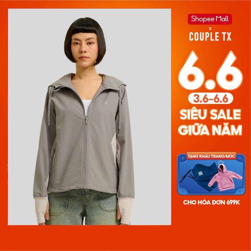 TOP Áo Khoác Dù UV Pro Nữ Chống Nắng Couple TX Phối Màu Sun Mate WOK 2061