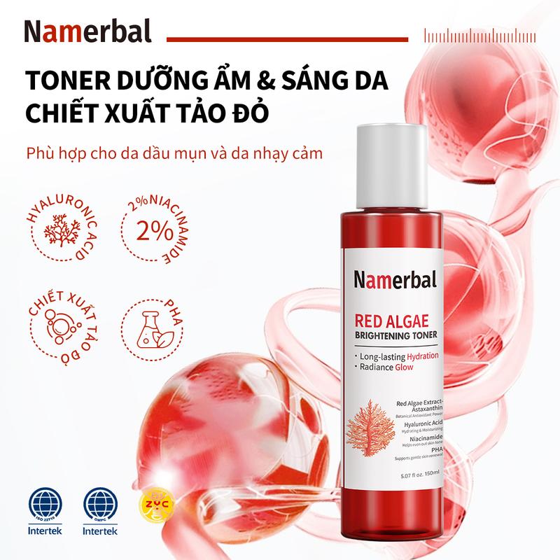 Toner Dưỡng Ẩm Và Làm Sáng Da Namebal Astaxanthin + Axit Hyaluronic + Niacinamide + PHA